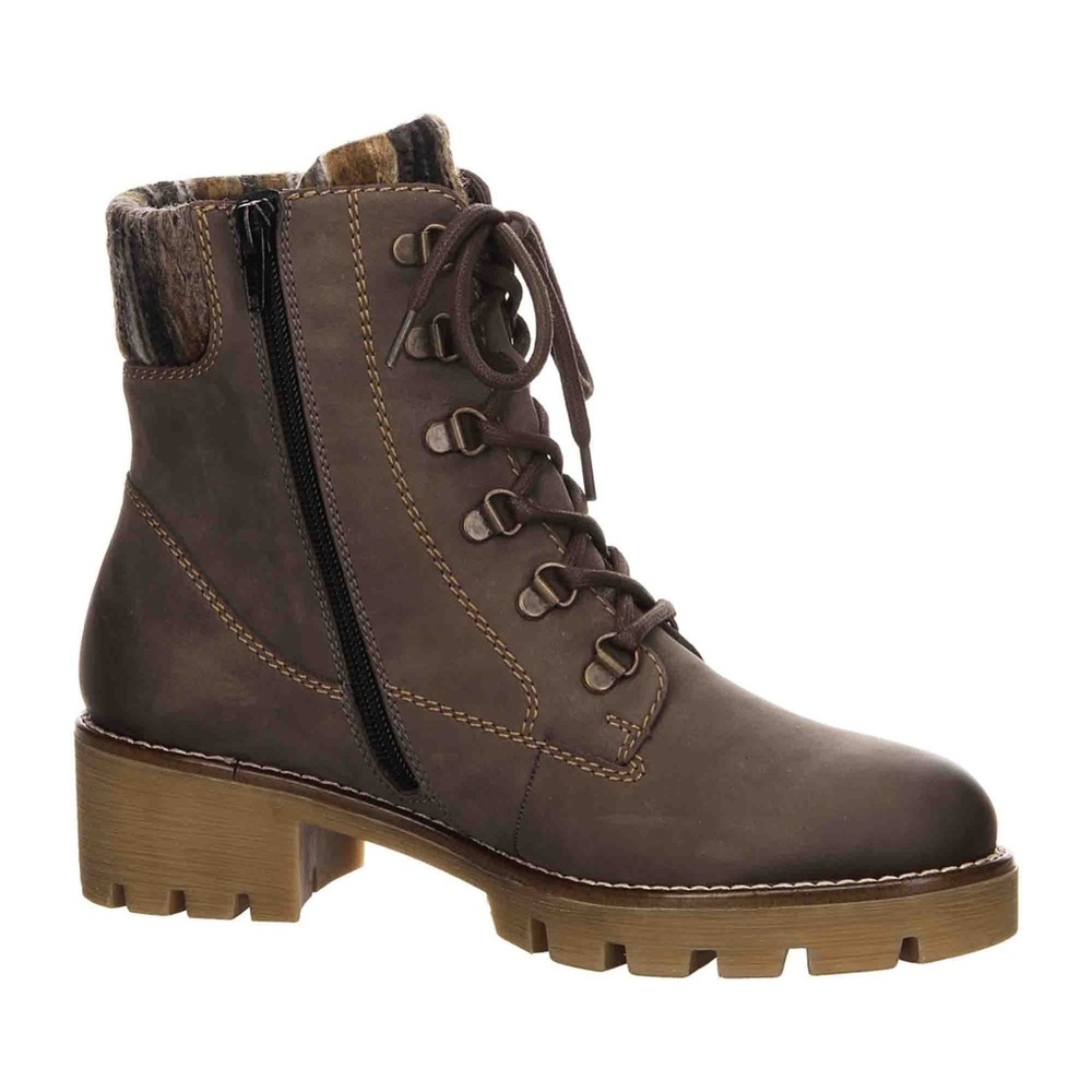 Remonte Brown Lace Up Boots 9/9.5